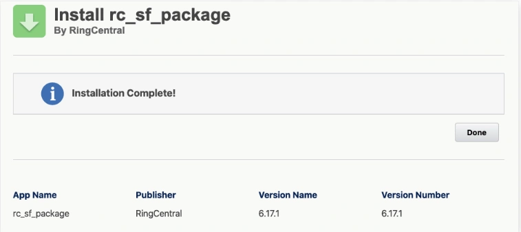 After installation is completed