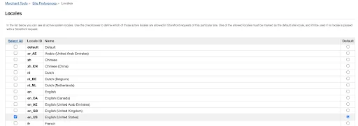 assigning the locale