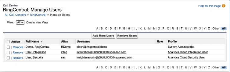 Click on Remove Users