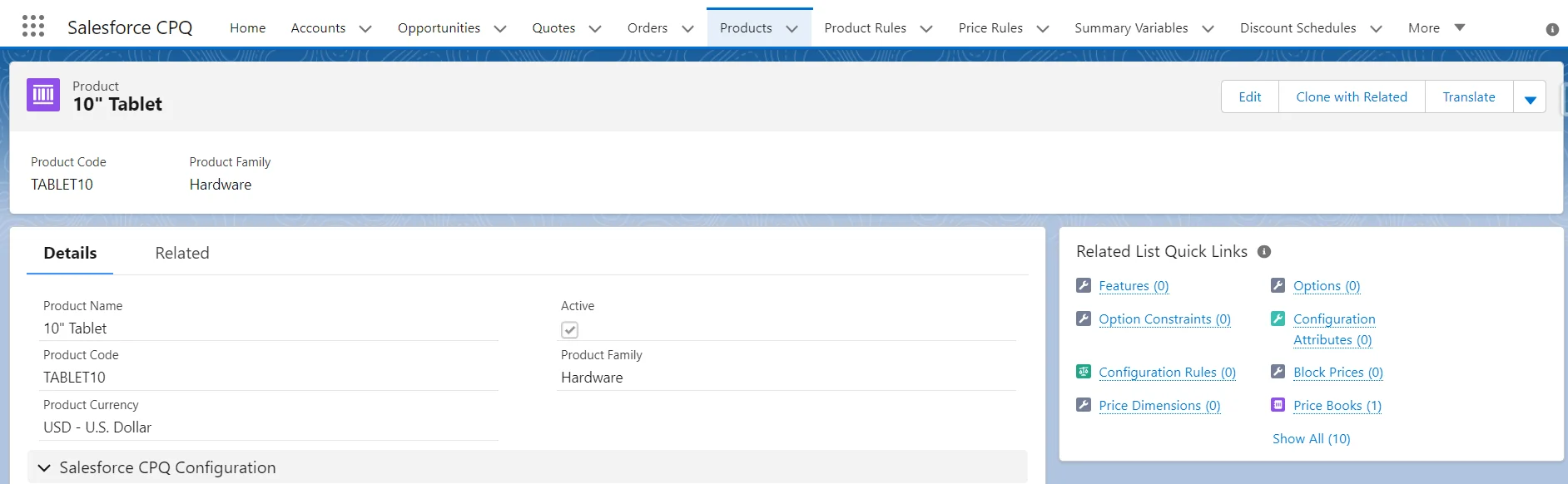 Create different Product records 6