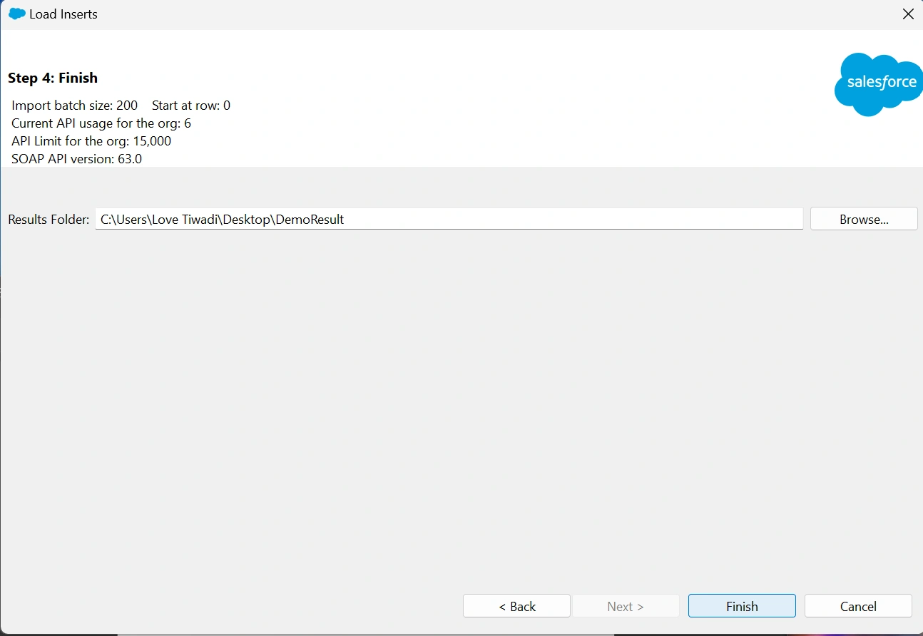 Create folder for success error results.