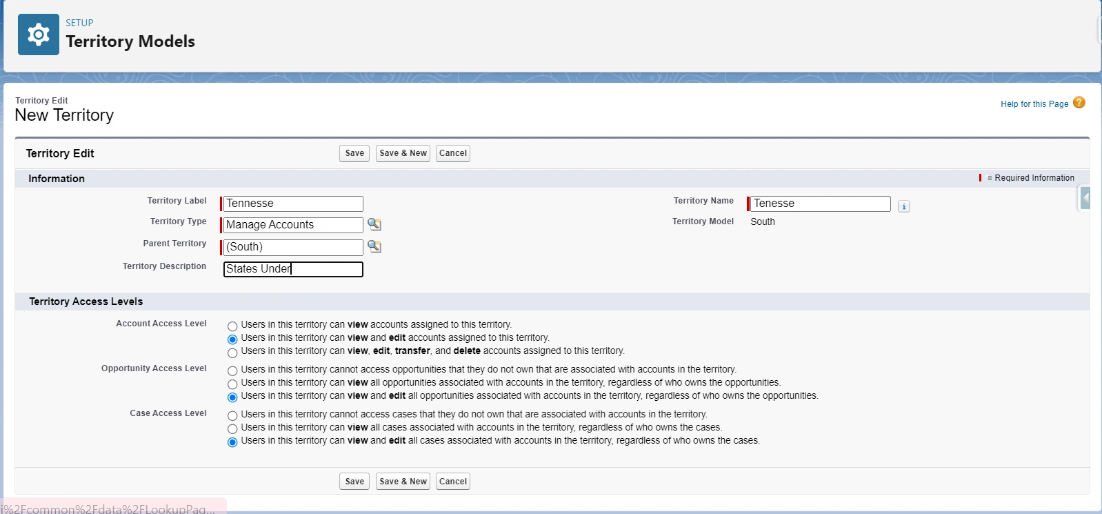 Create One More Territory