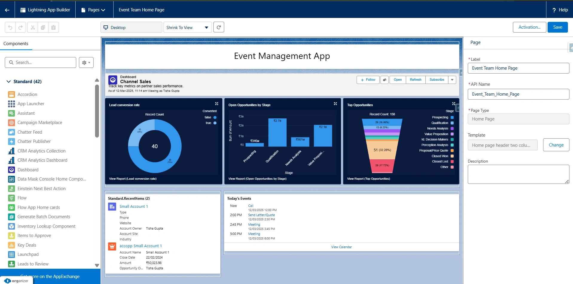 Customize the page according to your need
