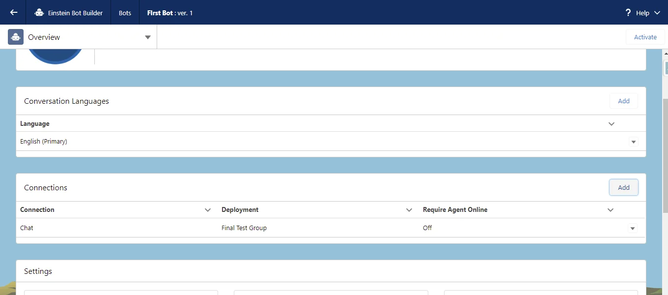 Einstein Chatbot Implementation Guide - Step 10