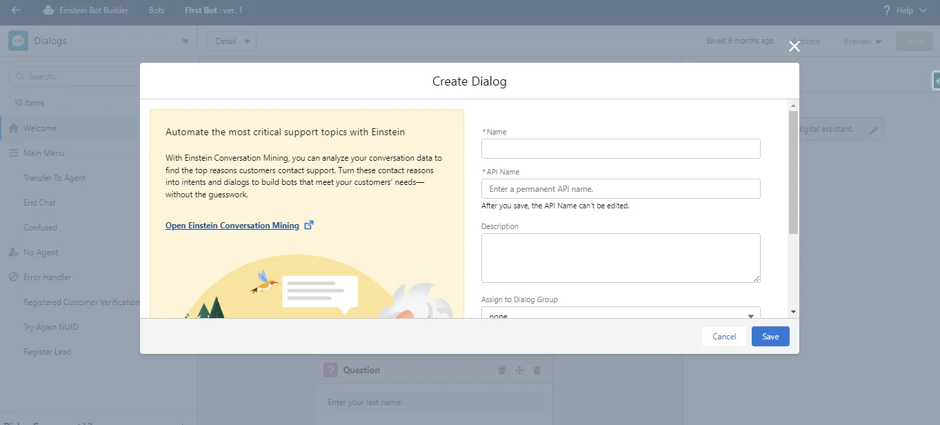 Einstein Chatbot Implementation Guide - Step 7a