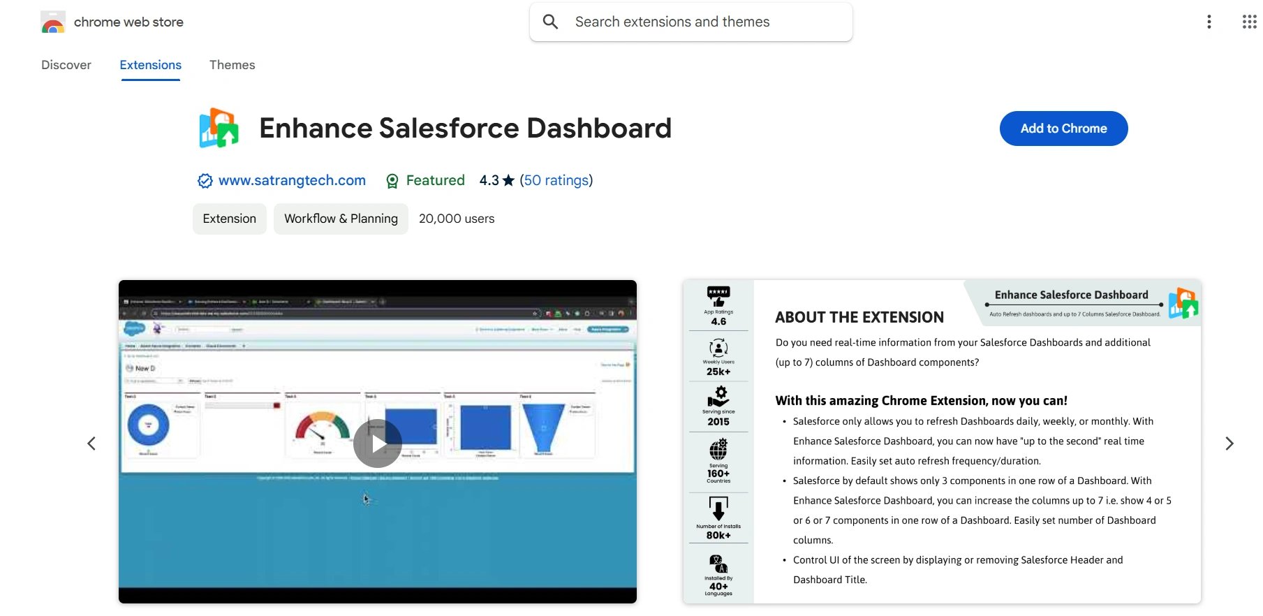 Enhance Salesforce Dashboard Chrome Extension Img