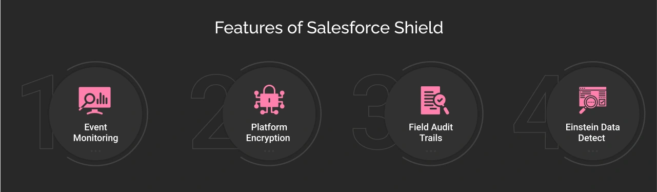 Features of Salesforce Shield Dark Img