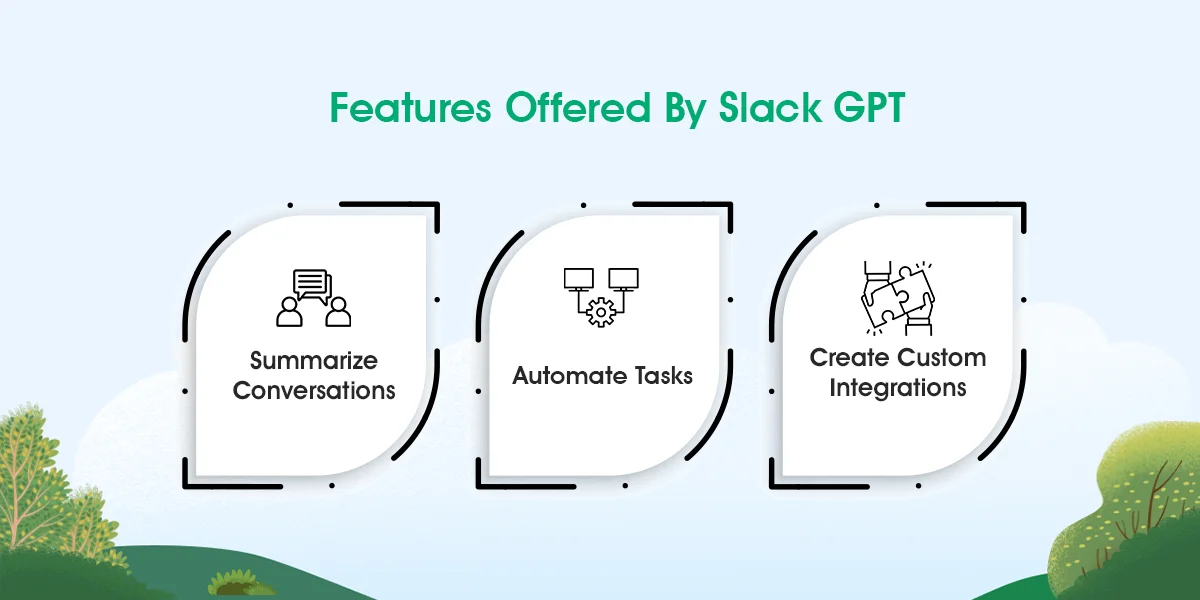 features offered by Slack GPT