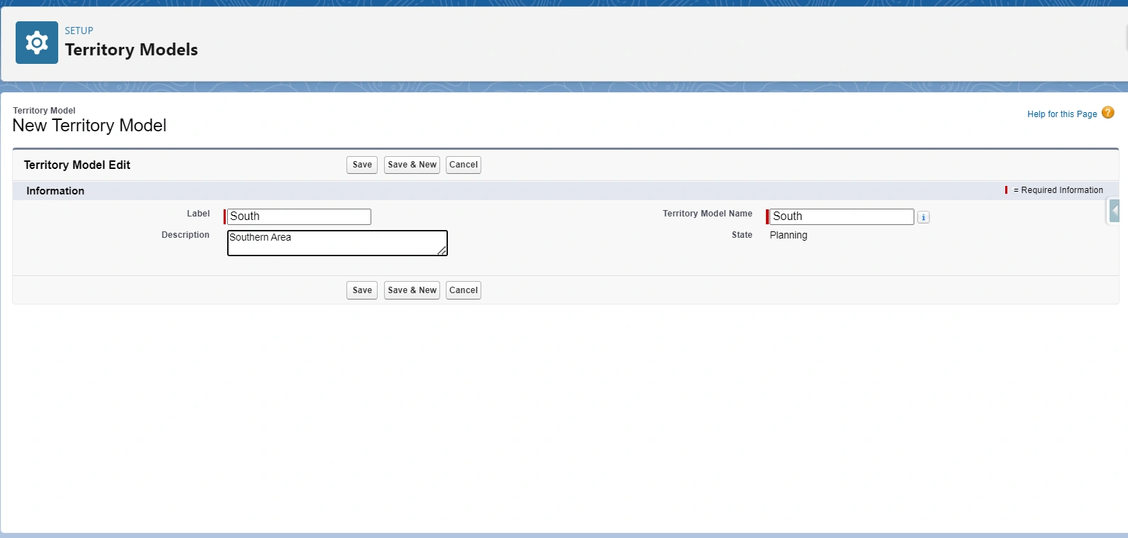 Fill The Label And Description As Per Your Choice