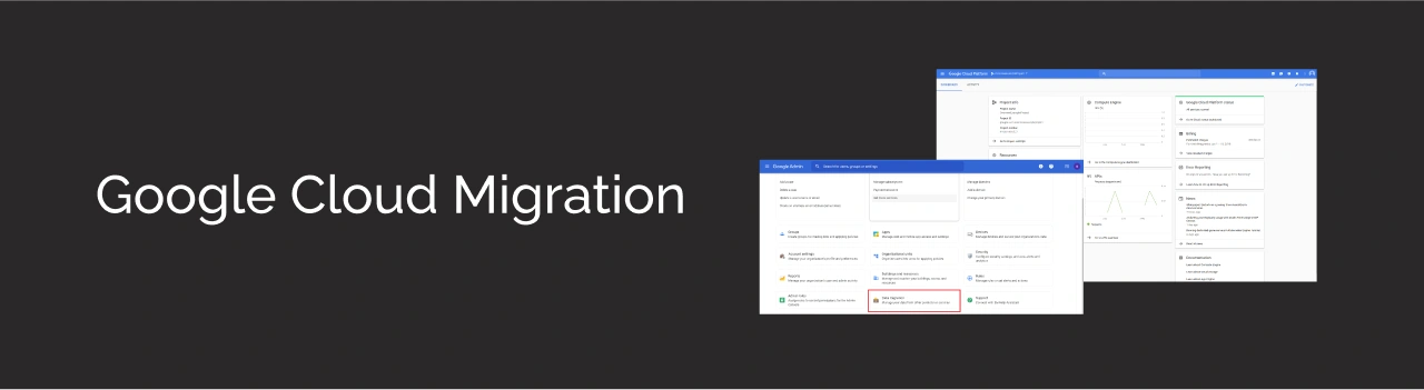 Google Cloud Migration Tool Dark Img
