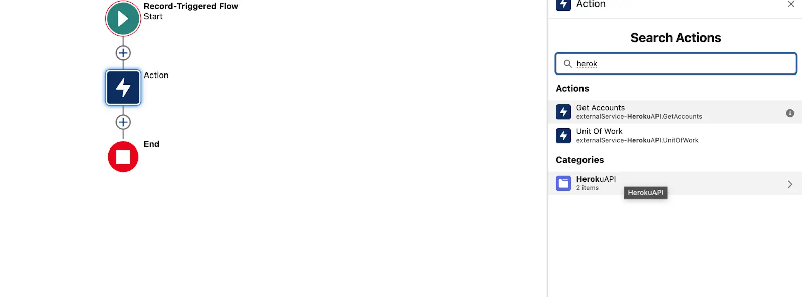 Invoke App Actions with Flow