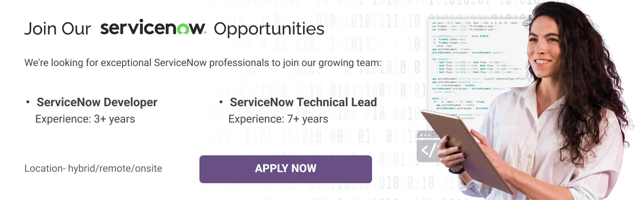 Join Our Servicenow Opportunities