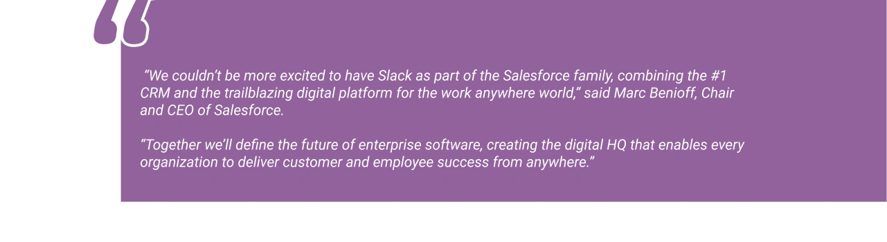 Marc Benioff Quote on Slack Salesforce Acquisition Light Img