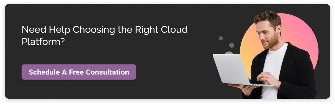 We can help in Choosing the Right Cloud Platform Dark CTA