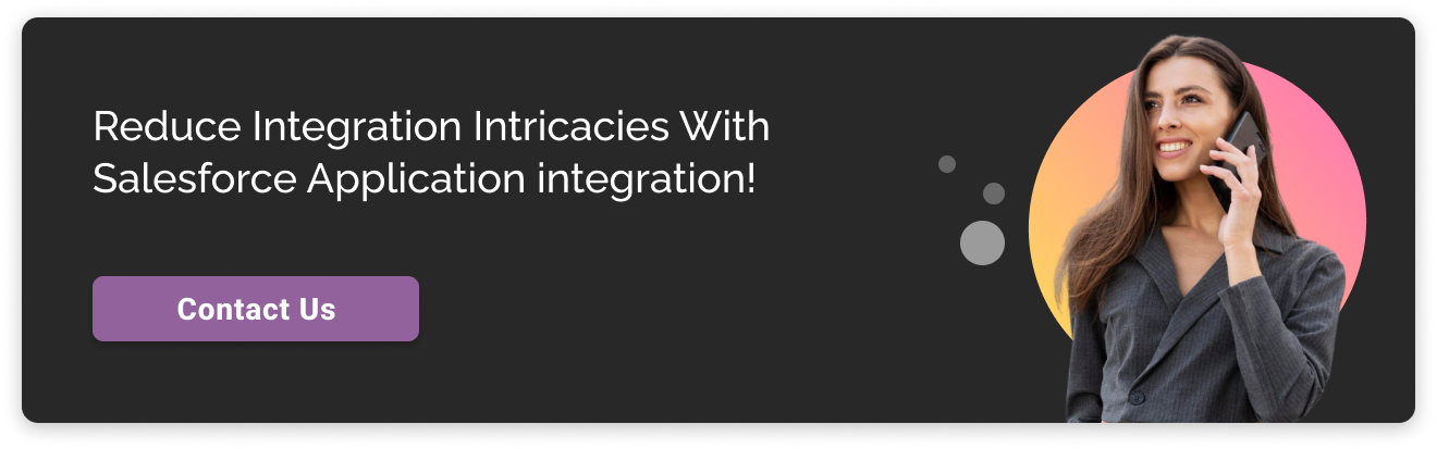 Salesforce Application integration capabilities dark