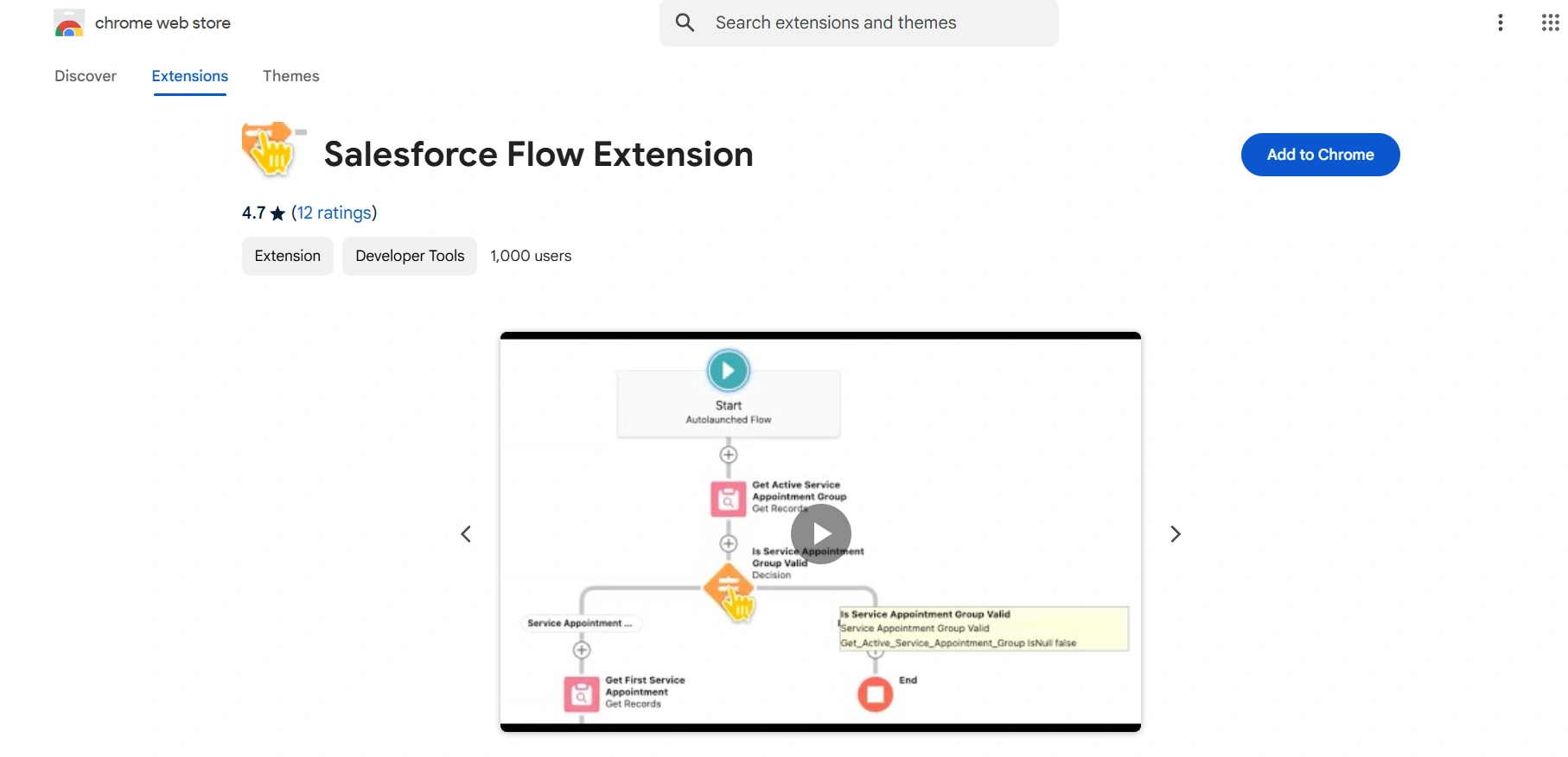 Salesforce Flow Extension Chrome Extension