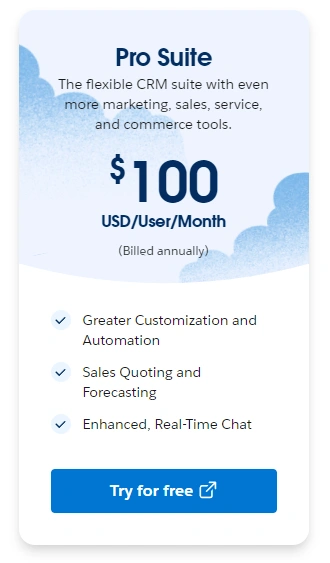 Salesforce Pro Suite Pricing