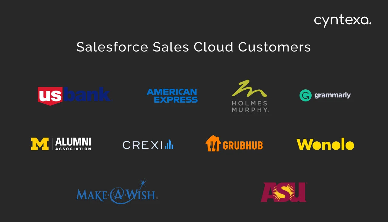 Salesforce sales cloud customers dark mode image