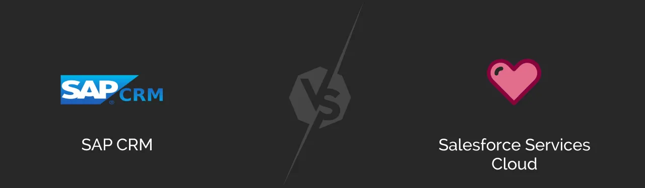 SAP CRM vs Salesforce Service Cloud dark