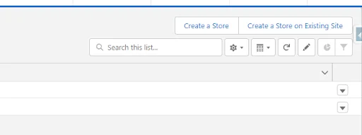 Select Create a store