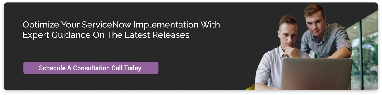 ServiceNow releases blog cta dark mode image