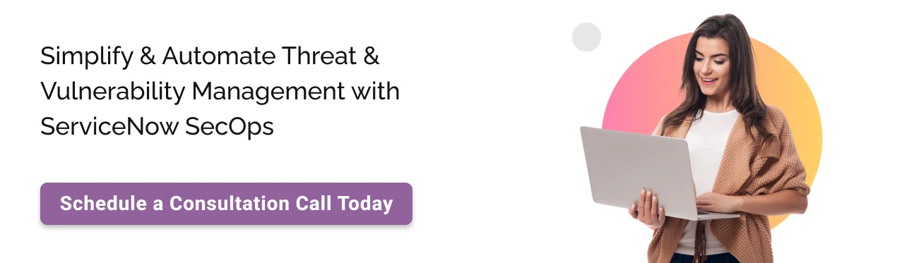 ServiceNow Security Operations call to action image