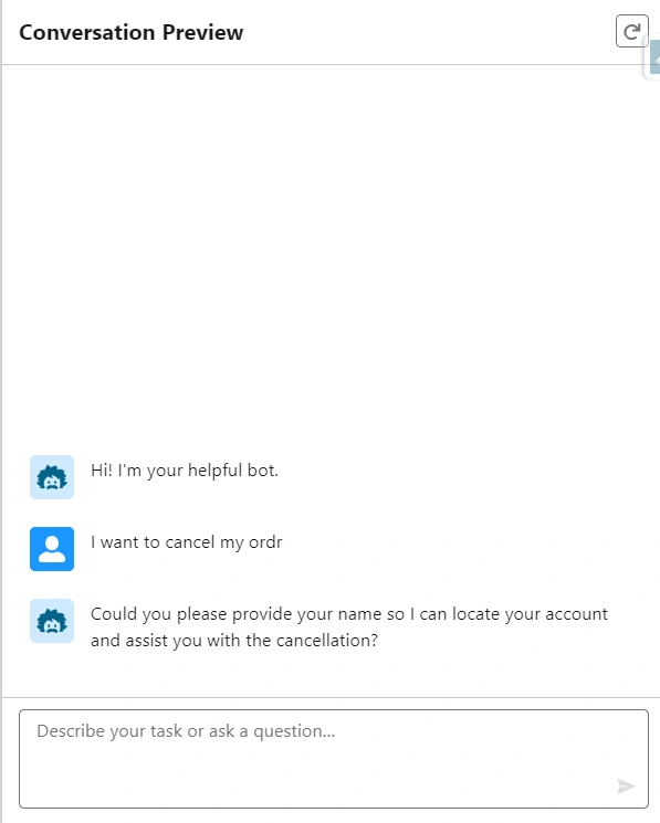 Test our agent by giving different prompts
