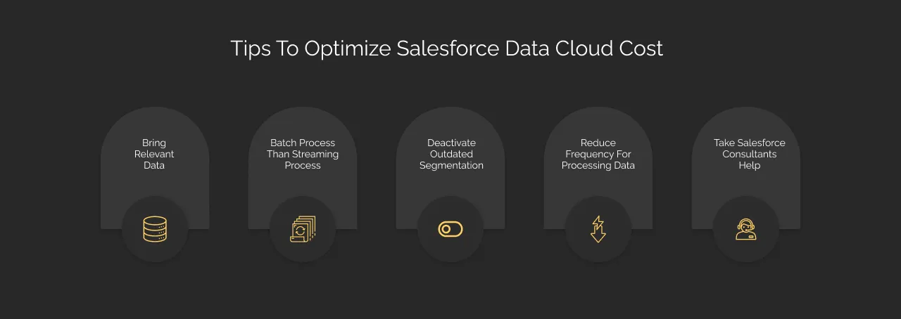 Tips to Optimize Salesforce Data Cloud Cost dark
