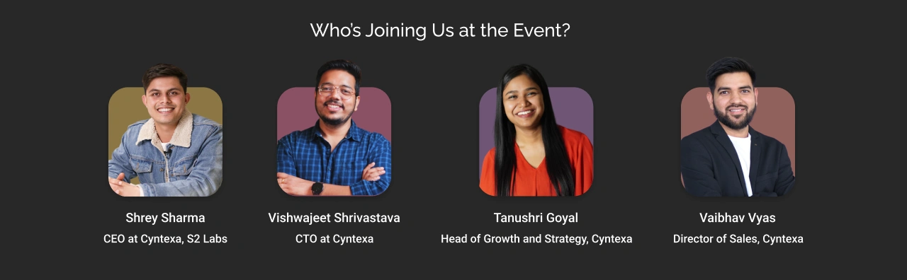 Who Are Joining Us At the Event Dark Img