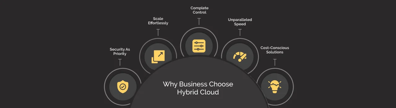why businesses choose hybrid cloud dark